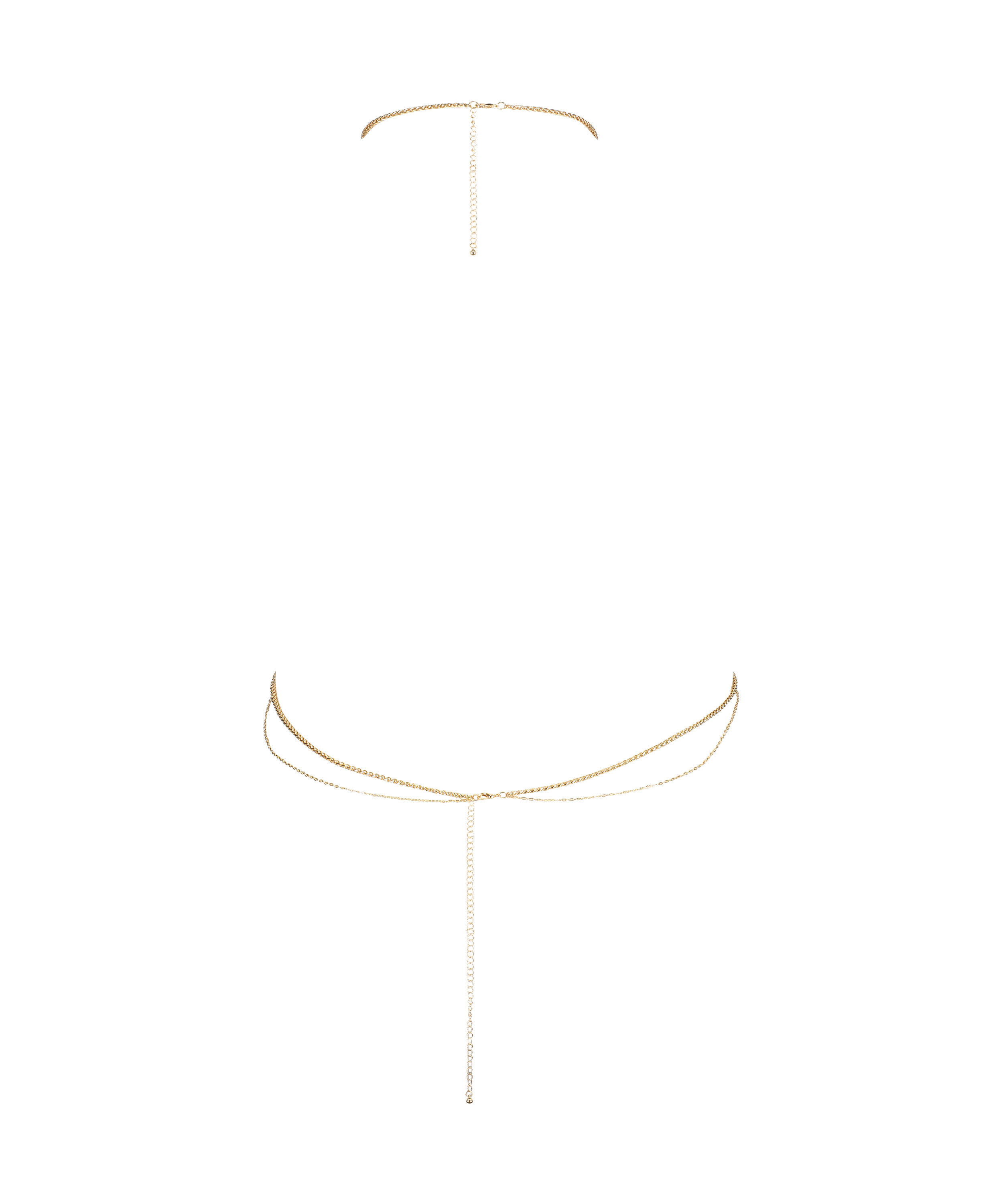 Chaîne façon harnais, Jaune, main