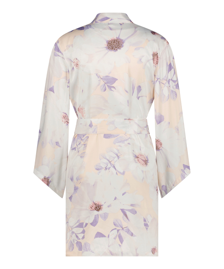 Kimono en satin, Rose