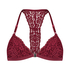 Vorgeformter Triangel-Bralette Rose, Rot