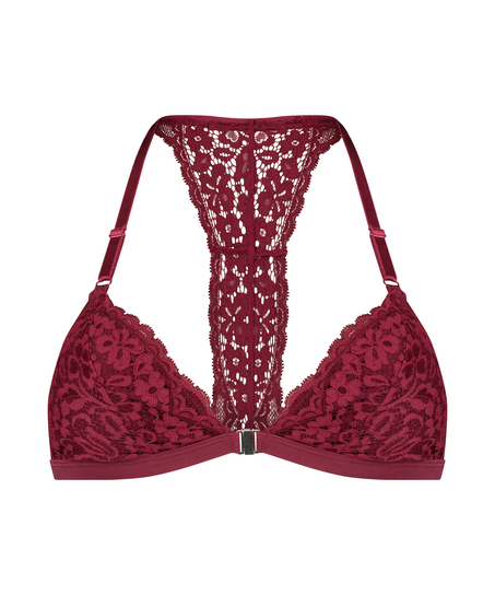 Vorgeformter Triangel-Bralette Rose, Rot