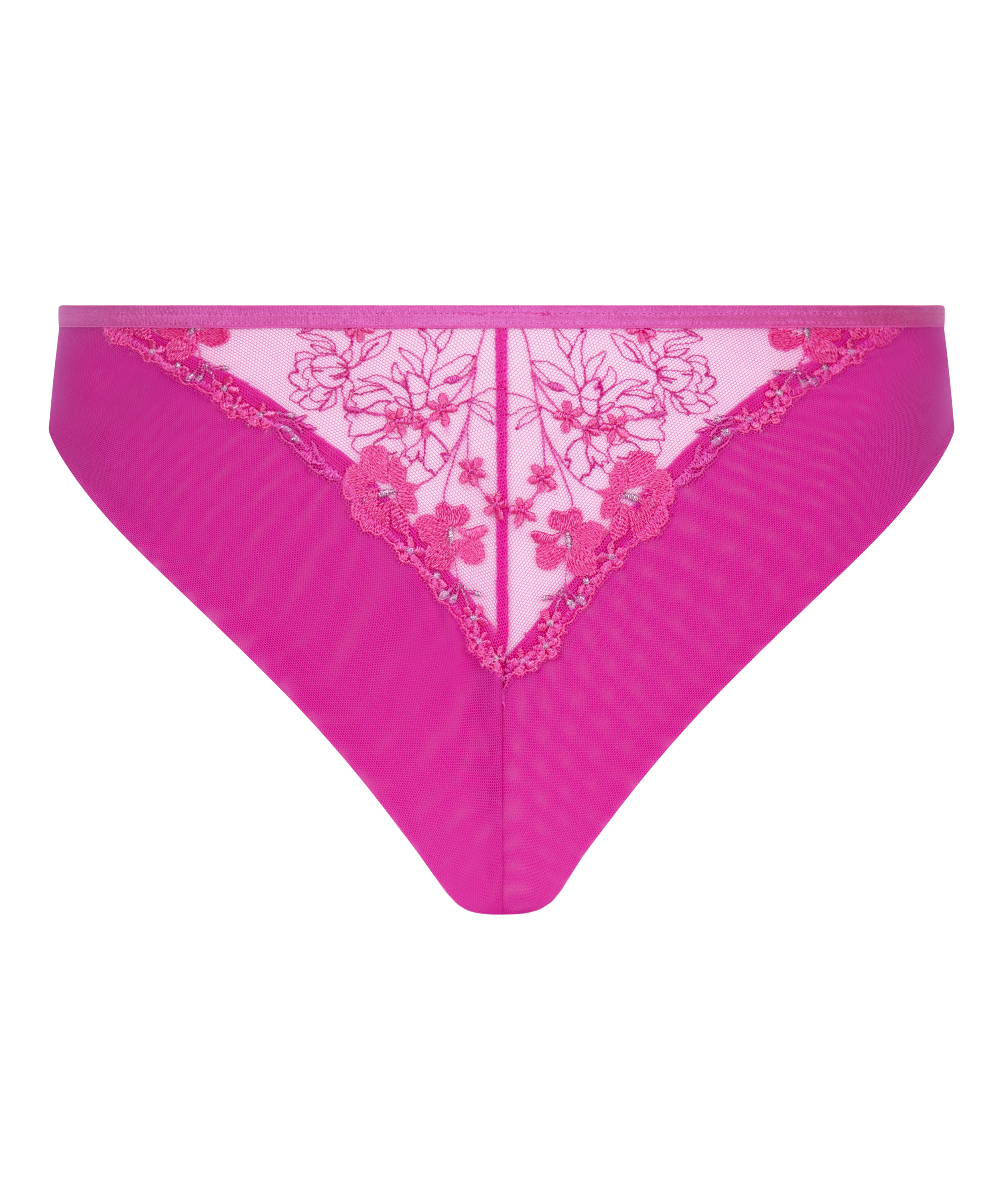 Culotte br&eacute;silienne &eacute;chancr&eacute;e Peonie, Rose, main