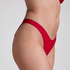 Bikini Slip mit hohem Beinausschnitt Luna, Rot