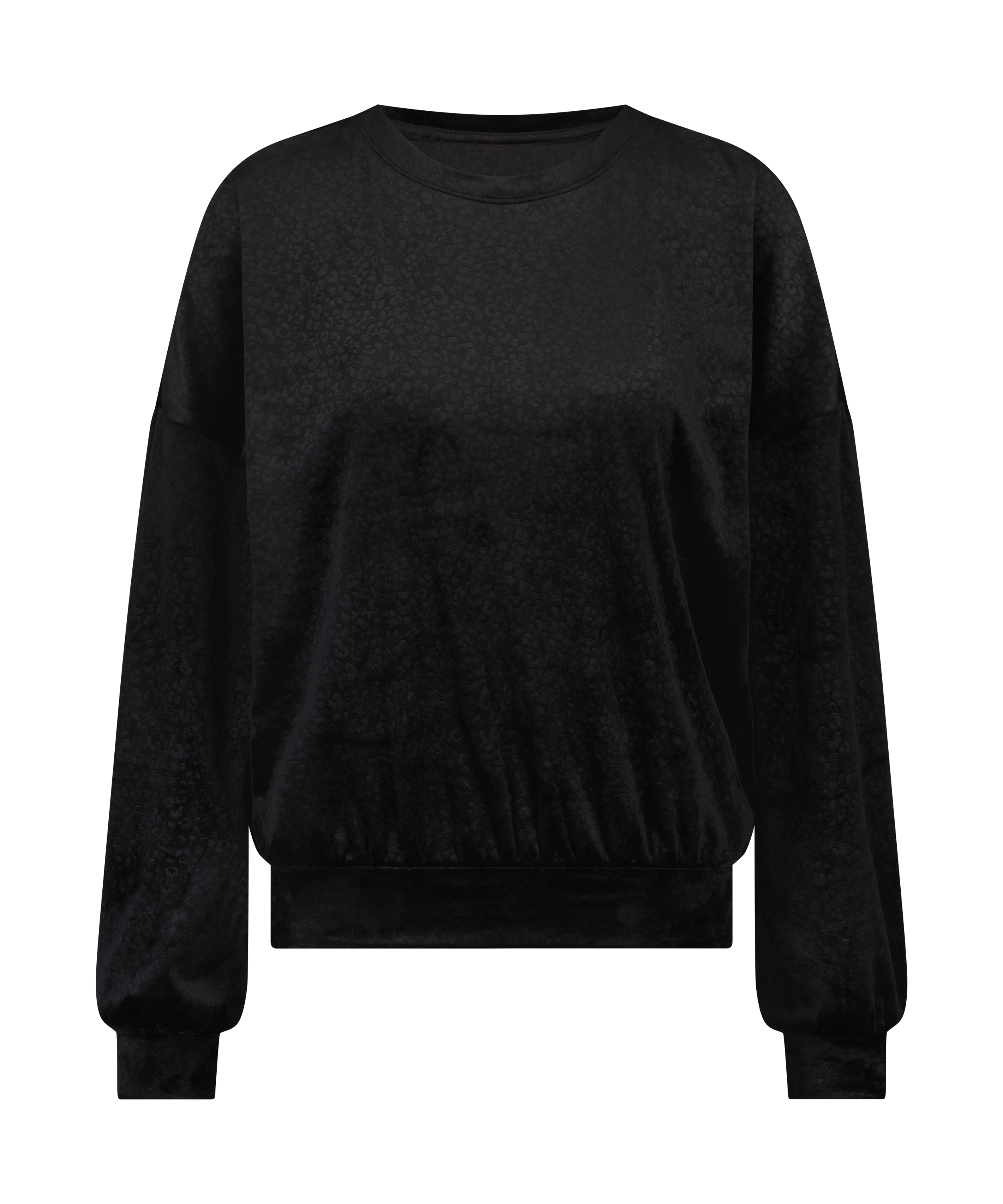 Top Velours, Noir, main