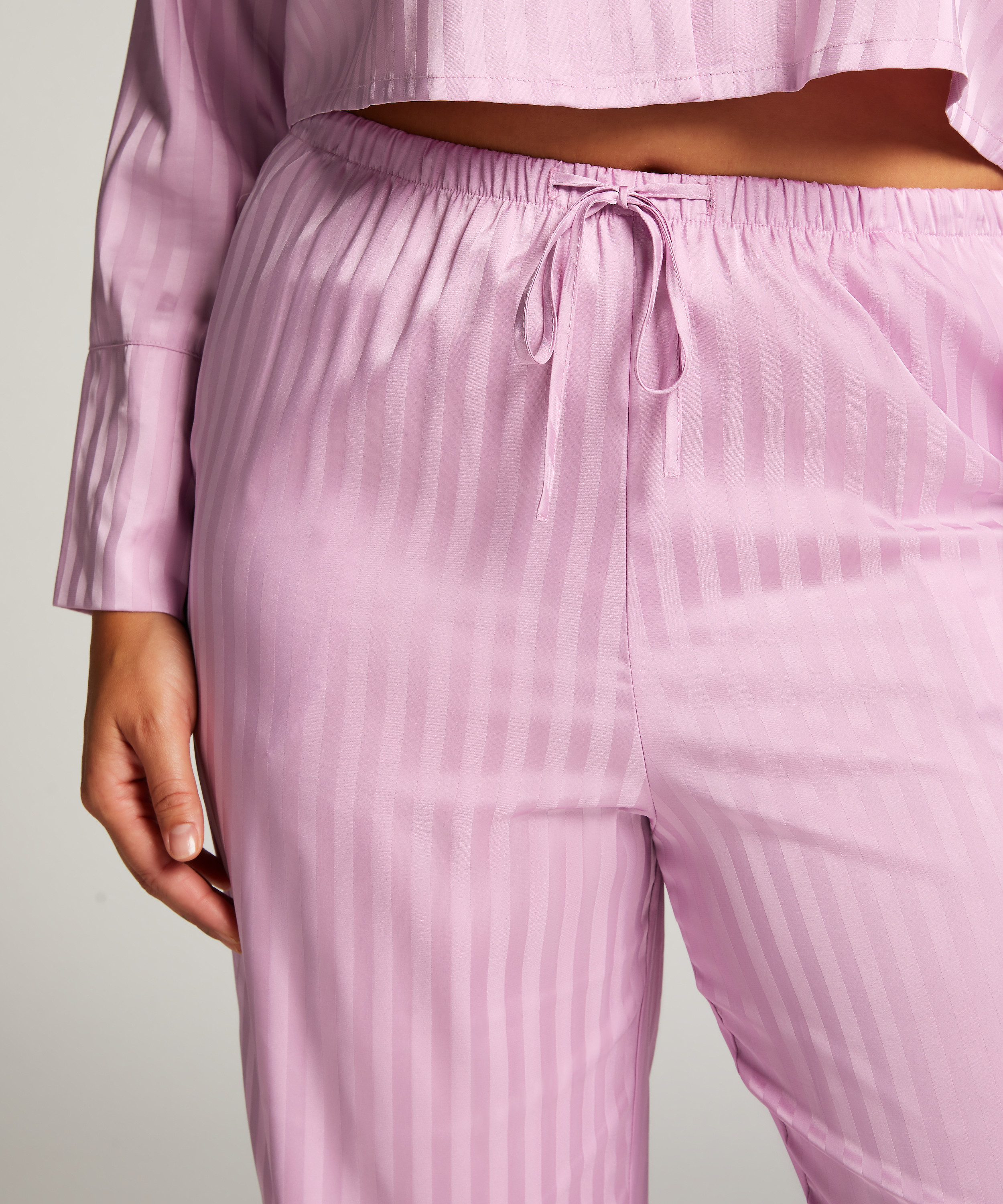 Pantalon Satin, Violet, main