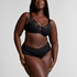 Brazilian-Slip mit hoher Taille Jocelyn, Schwarz