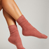 Chaussettes cosy, Rose