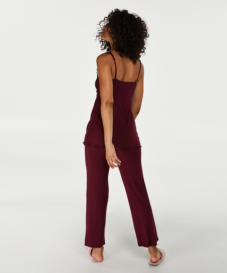 Pyjamaset Modal lace, Rot