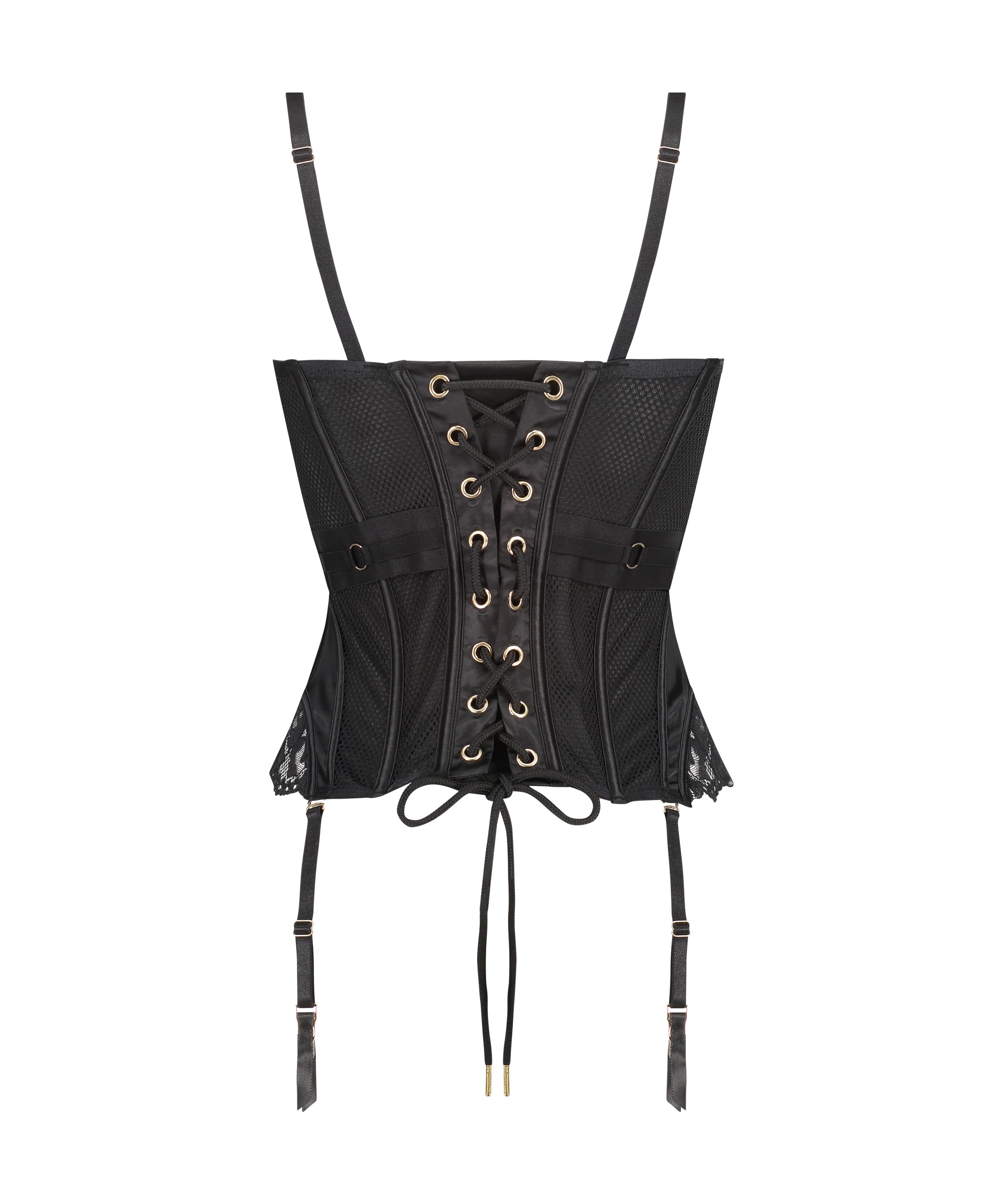 Bustier Pleasure, Noir, main