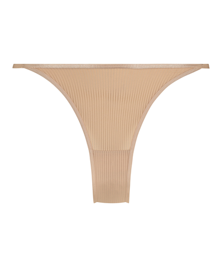Slip brésilien jambes hautes Kaiden, Beige