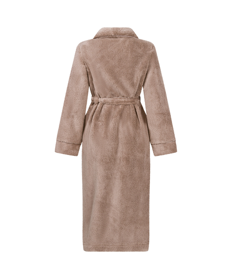 Bademantel Fleece, Beige