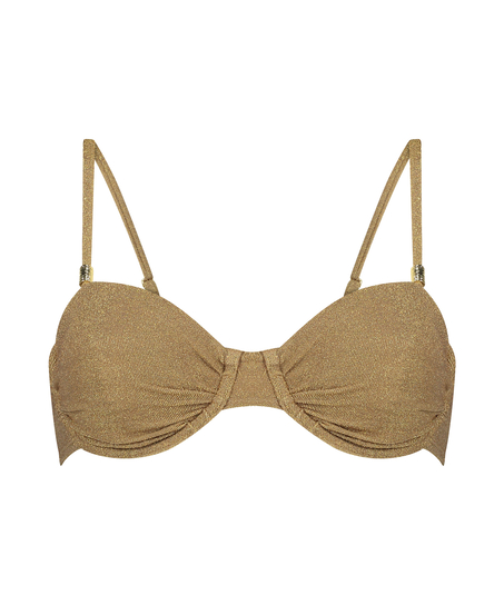 Bikini Oberteil Goldie Shimmer, Gelb