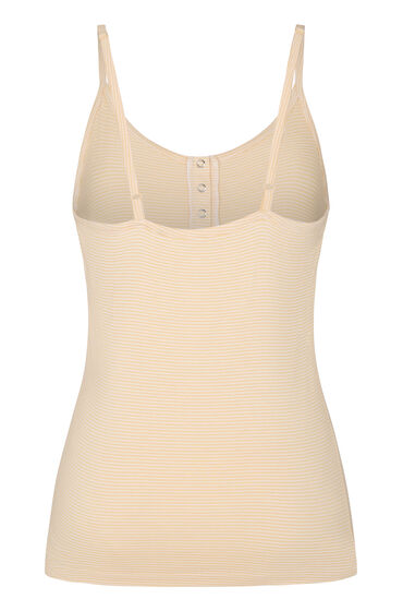 Hunkemöller Pyjama Cami Striped Henley Yellow