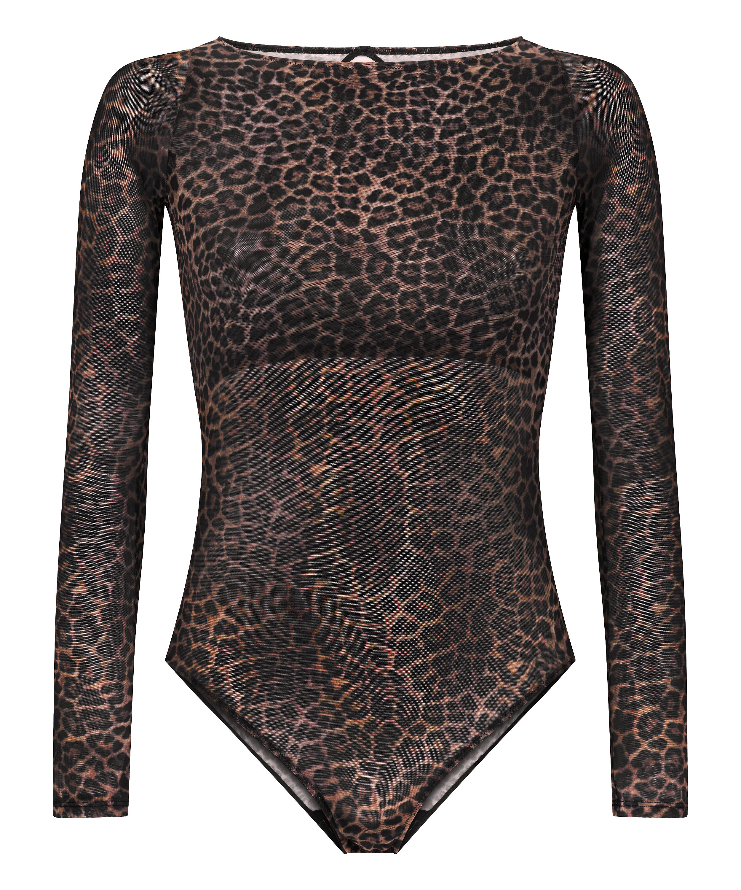 Leopard-Langarmbody Tara, Schwarz