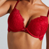 Soutien-gorge à armatures maximiseur préformé Charlotta, Rouge