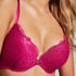 Soutien-gorge &agrave; armatures pr&eacute;form&eacute; push-up Marine, Rose