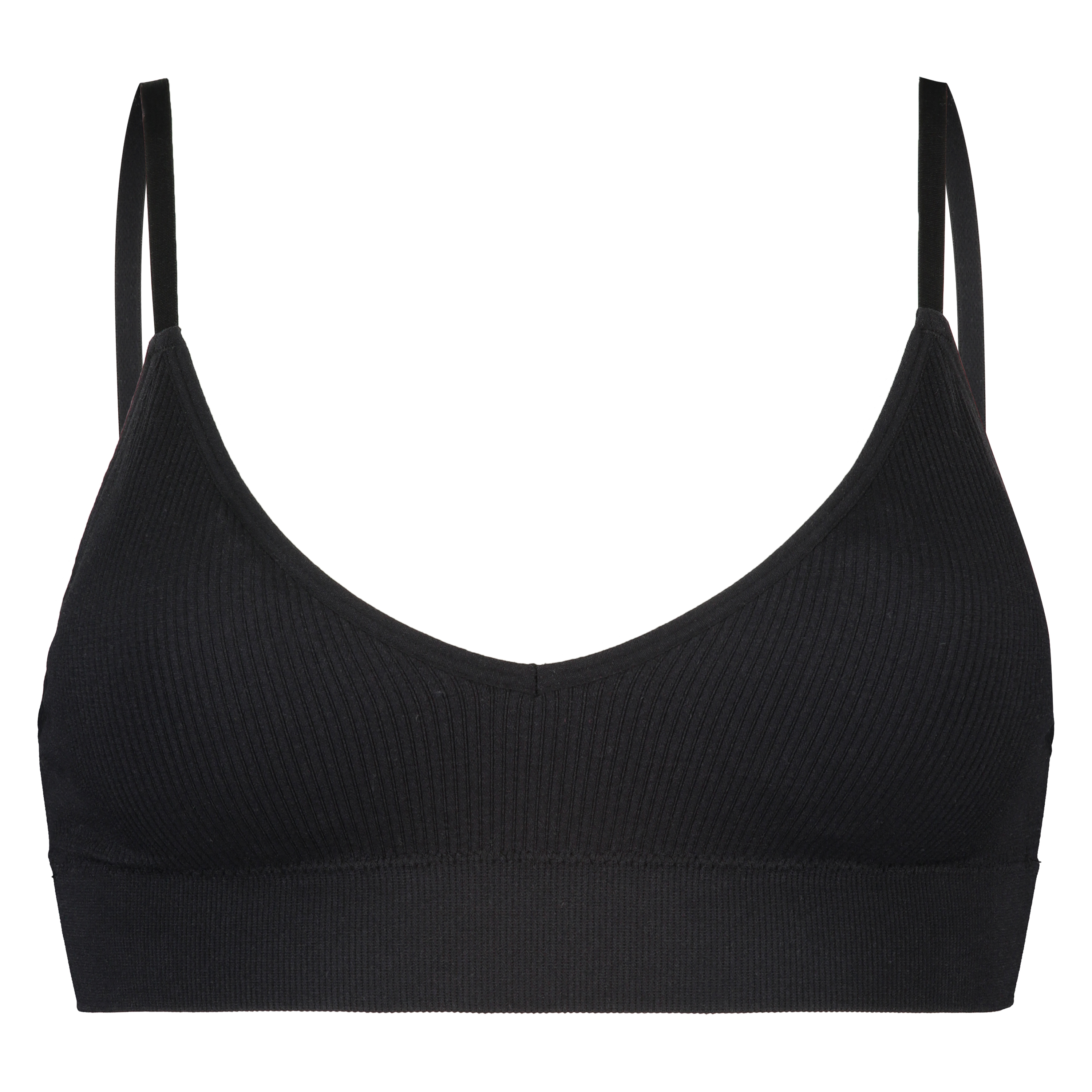 Brassière sans couture, Noir, main