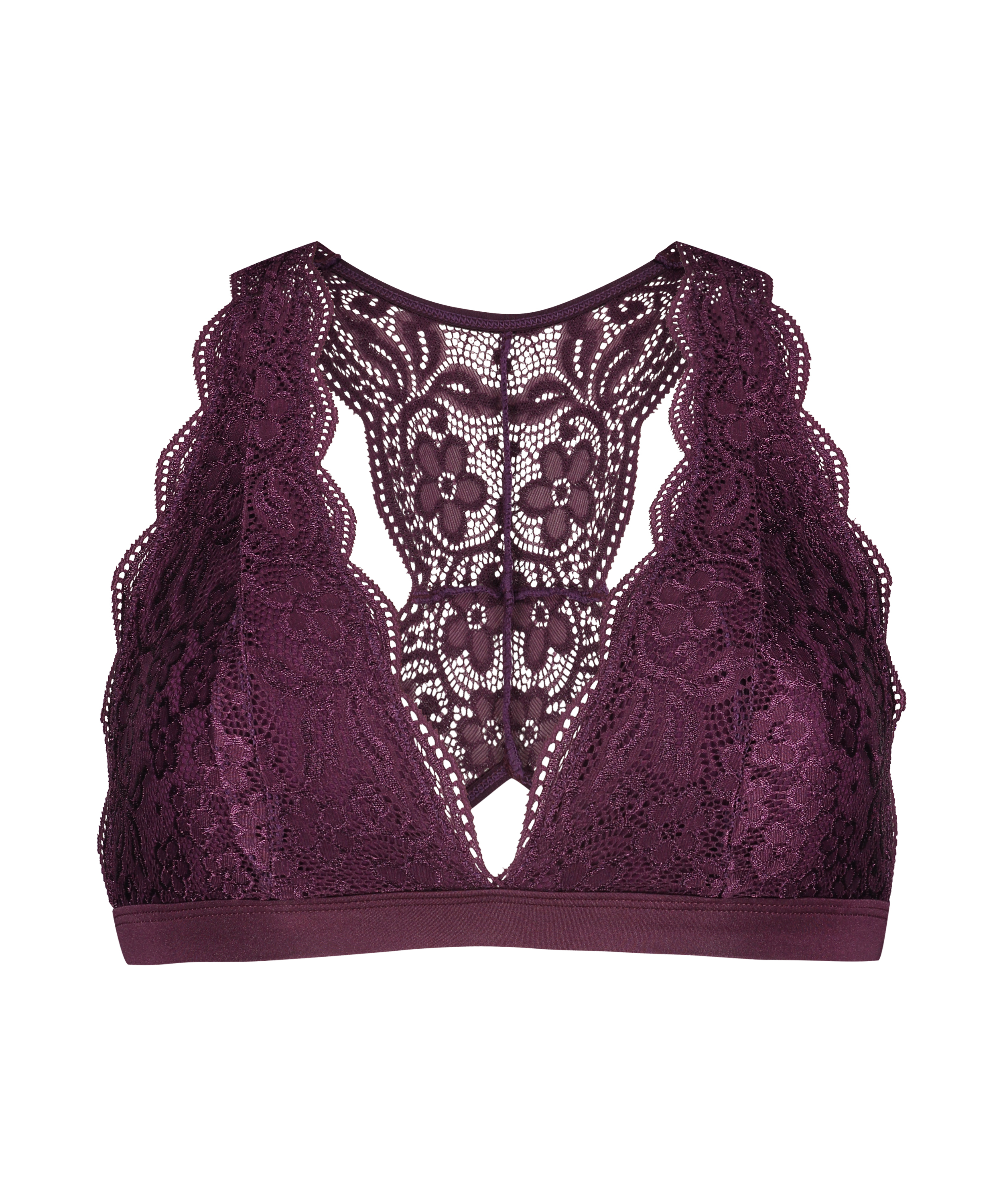 Halter Bralette Racerback, Lila, main