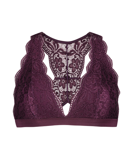 Halter Bralette Racerback, Lila