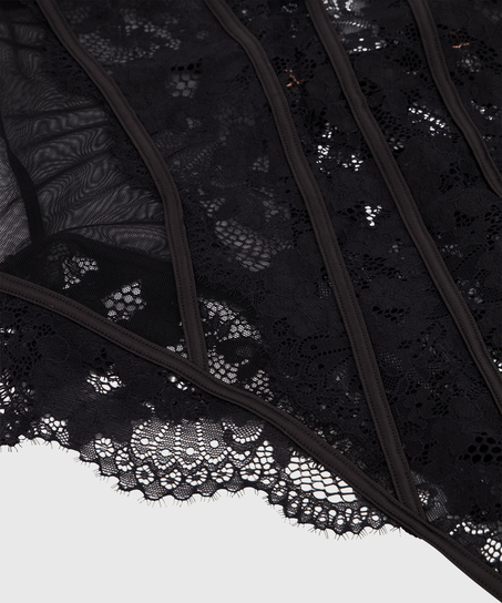 Body &agrave; armatures Gabrielle, Noir