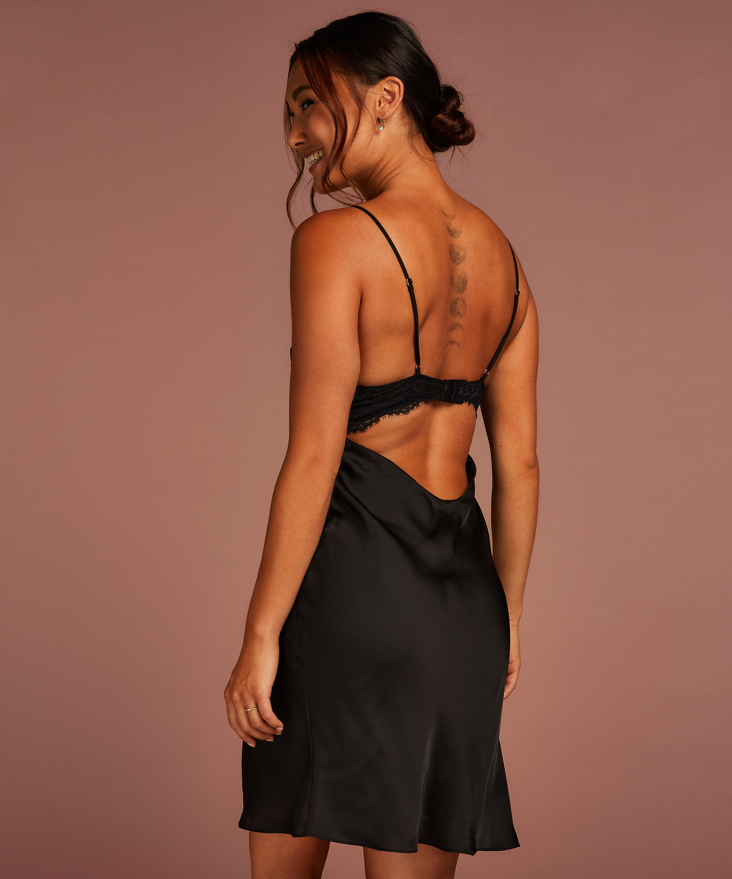 Slipkleid Lora, Schwarz, main