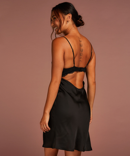 Slipkleid Lora, Schwarz