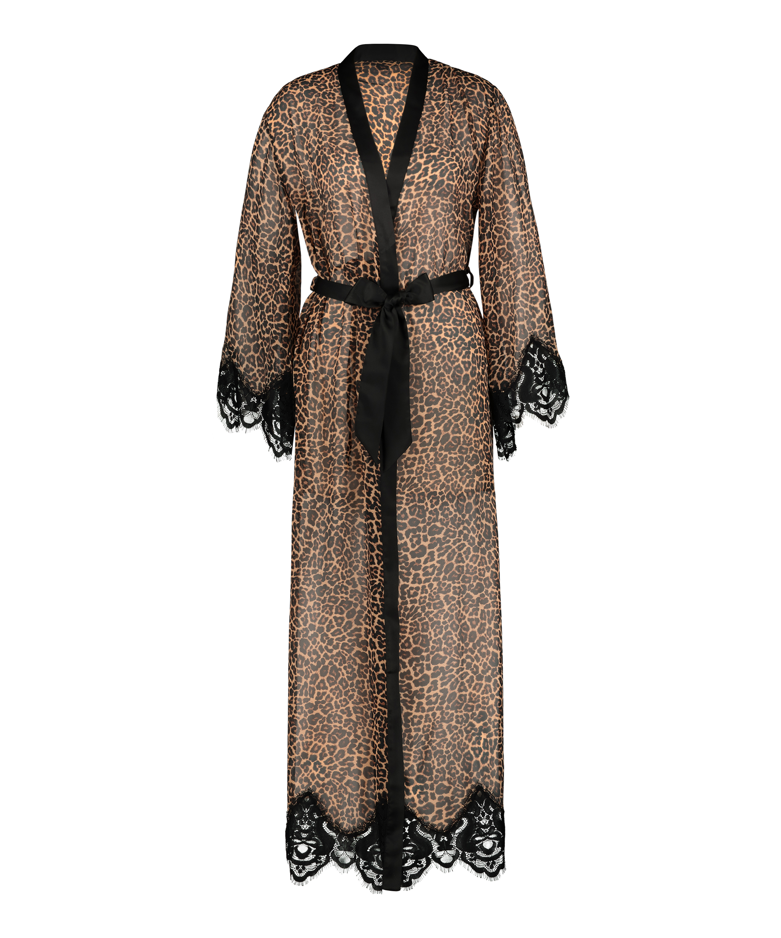 Kimono en mousseline, Noir, main
