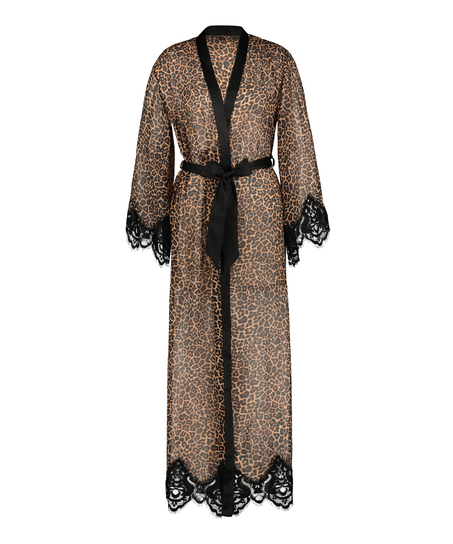 Kimono en mousseline, Noir