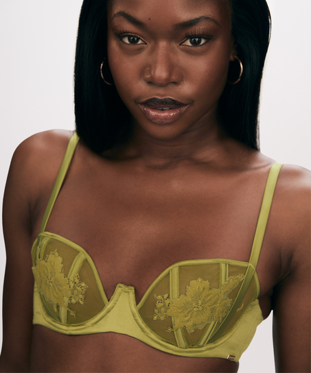 Unwattierter Bügel-BH Ember, Grün