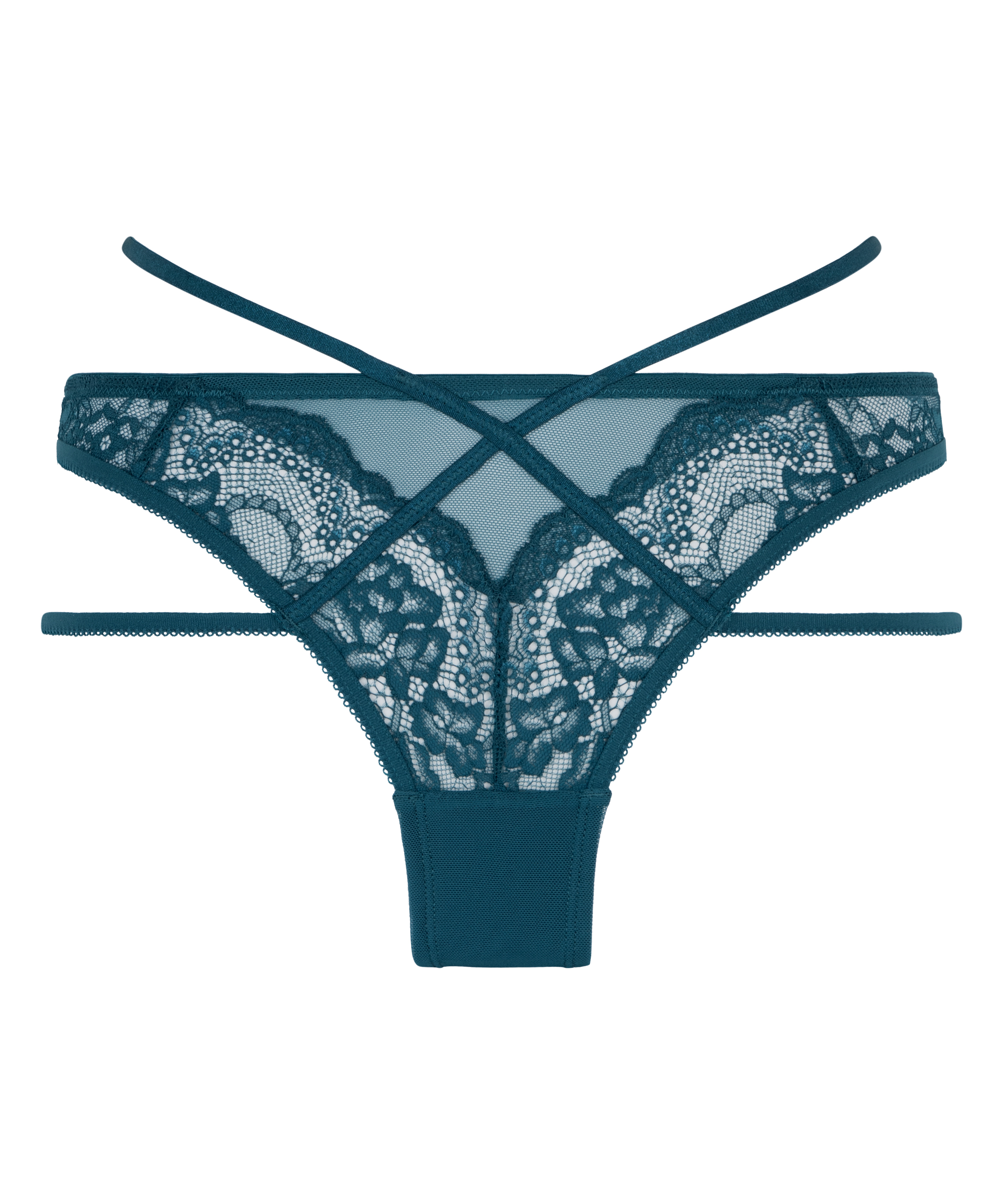 Slip brésilien Amala, Bleu, main