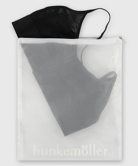 Filet lingerie fermeture éclair, Blanc