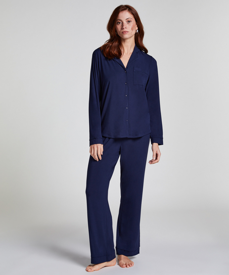 Langärmelige Jersey-Jacke Essential, Blau