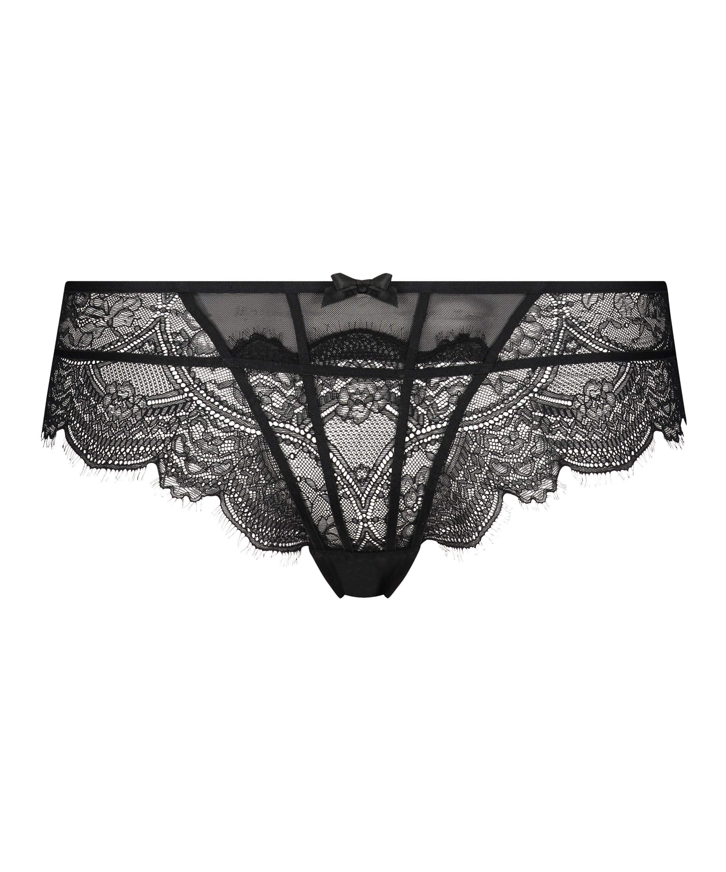 Slip brésilien Lillie Curvy, Noir