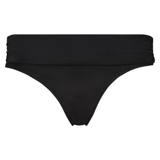 Slip de bikini &agrave; rabat Dream, Noir