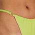 Bas de bikini en lurex jambes hautes Fiji, Vert