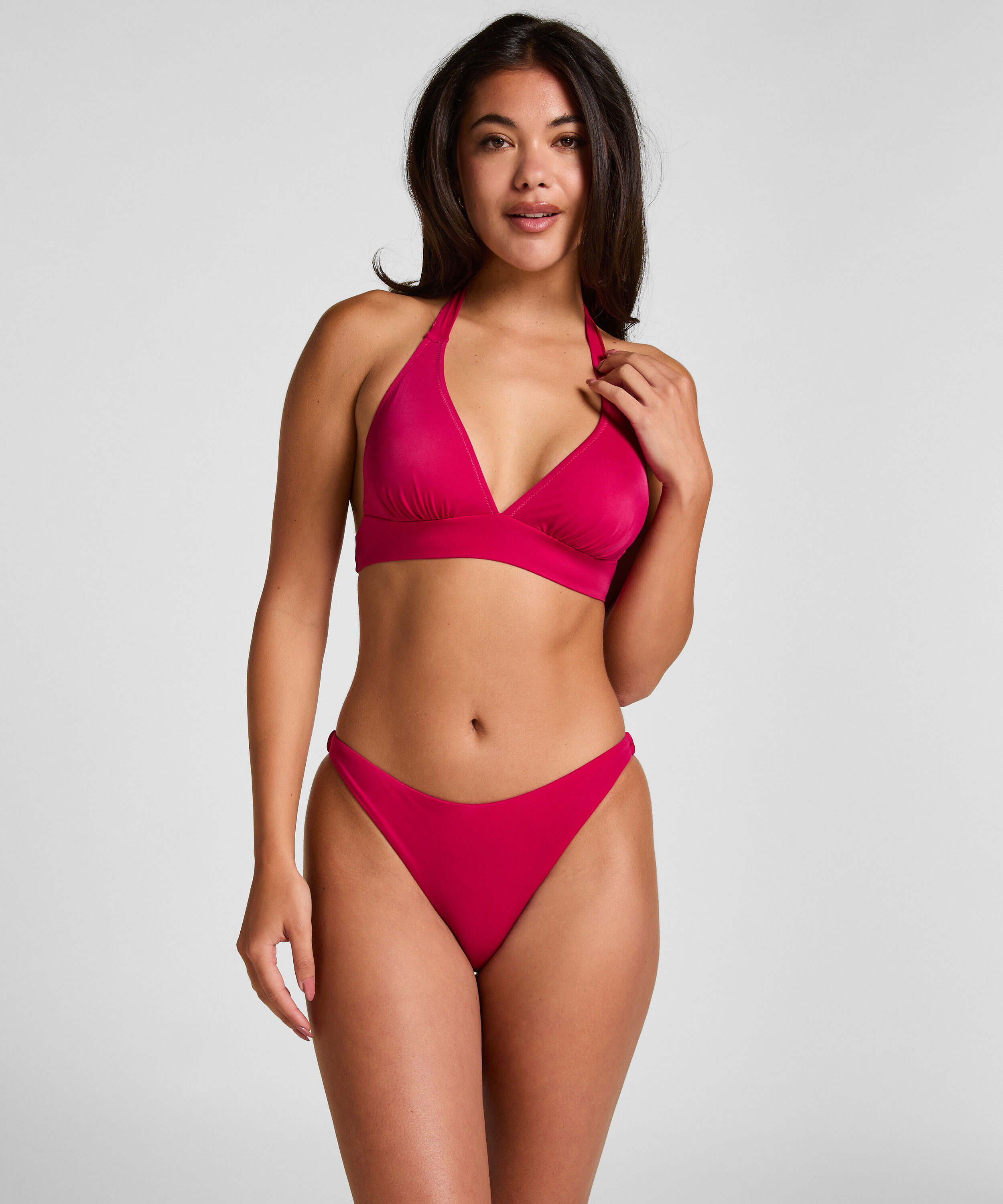 Culotte de Bikini Taille Haute Bardolino, Rose Culotte de Bikini Taille Haute Bardolino, Rose