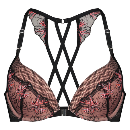 Vorgeformter Push-up-Bügel-BH Duckie, Schwarz