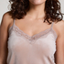 Cami Top Velours Lace, Beige