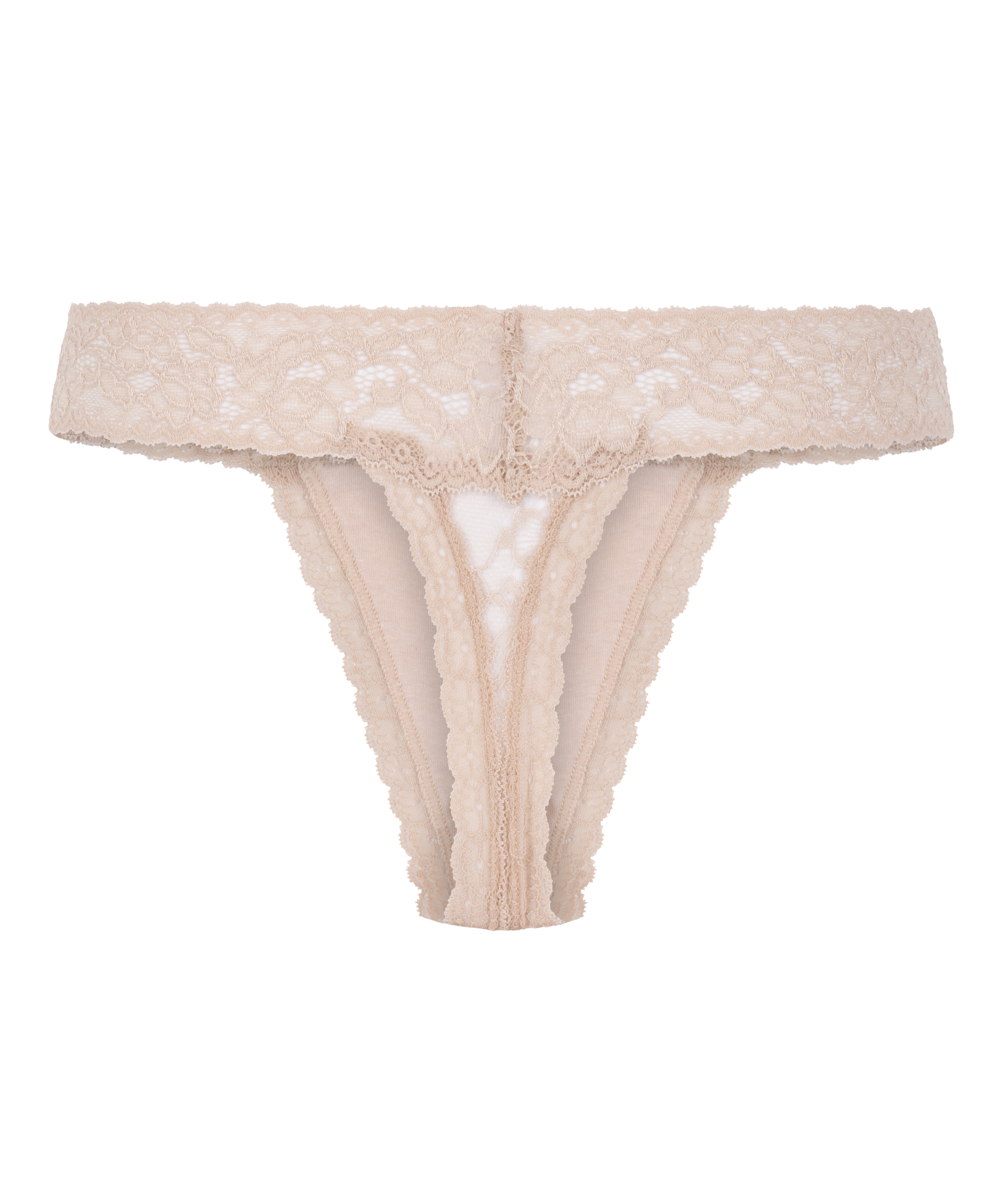 Extra Tief sitzender String Madison, Beige, main