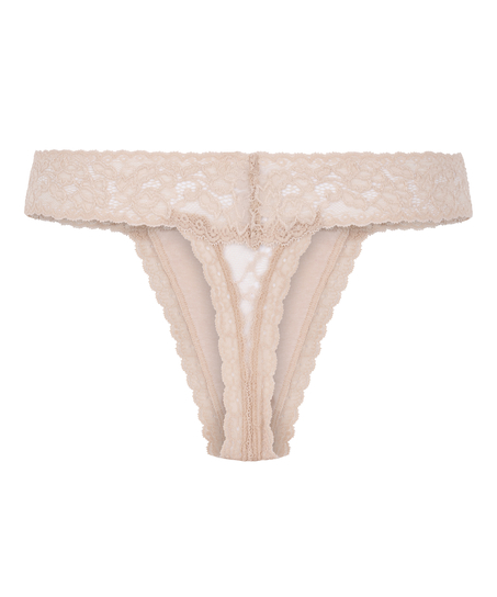 Extra Tief sitzender String Madison, Beige