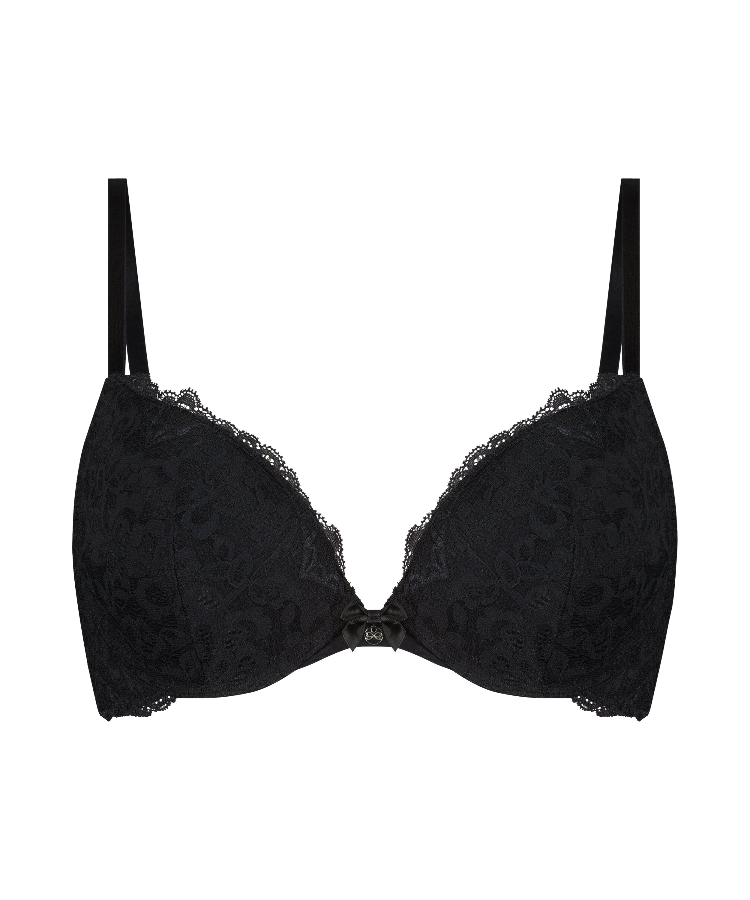 Soutien-gorge &agrave; armatures pr&eacute;form&eacute; push-up Marine, Noir, main