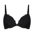 Soutien-gorge &agrave; armatures pr&eacute;form&eacute; push-up Marine, Noir