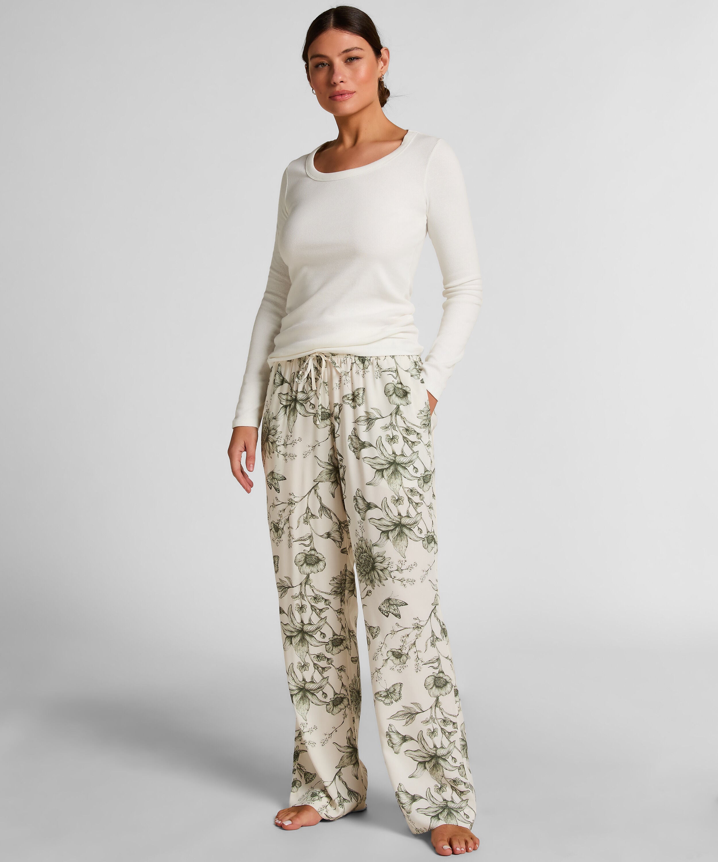 Top de pyjama Coton, Blanc