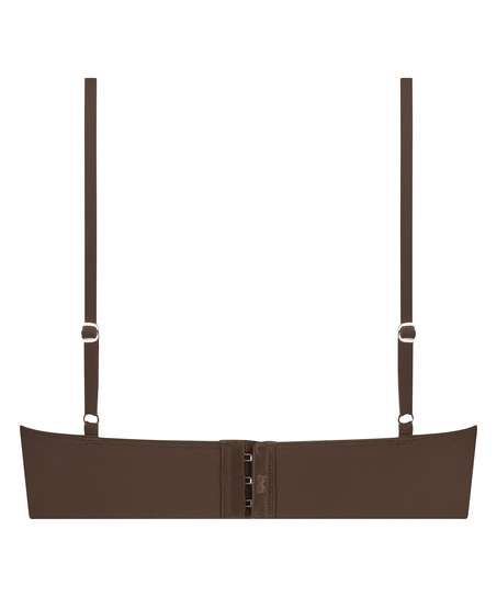 Triangel Bralette Smooth, Braun