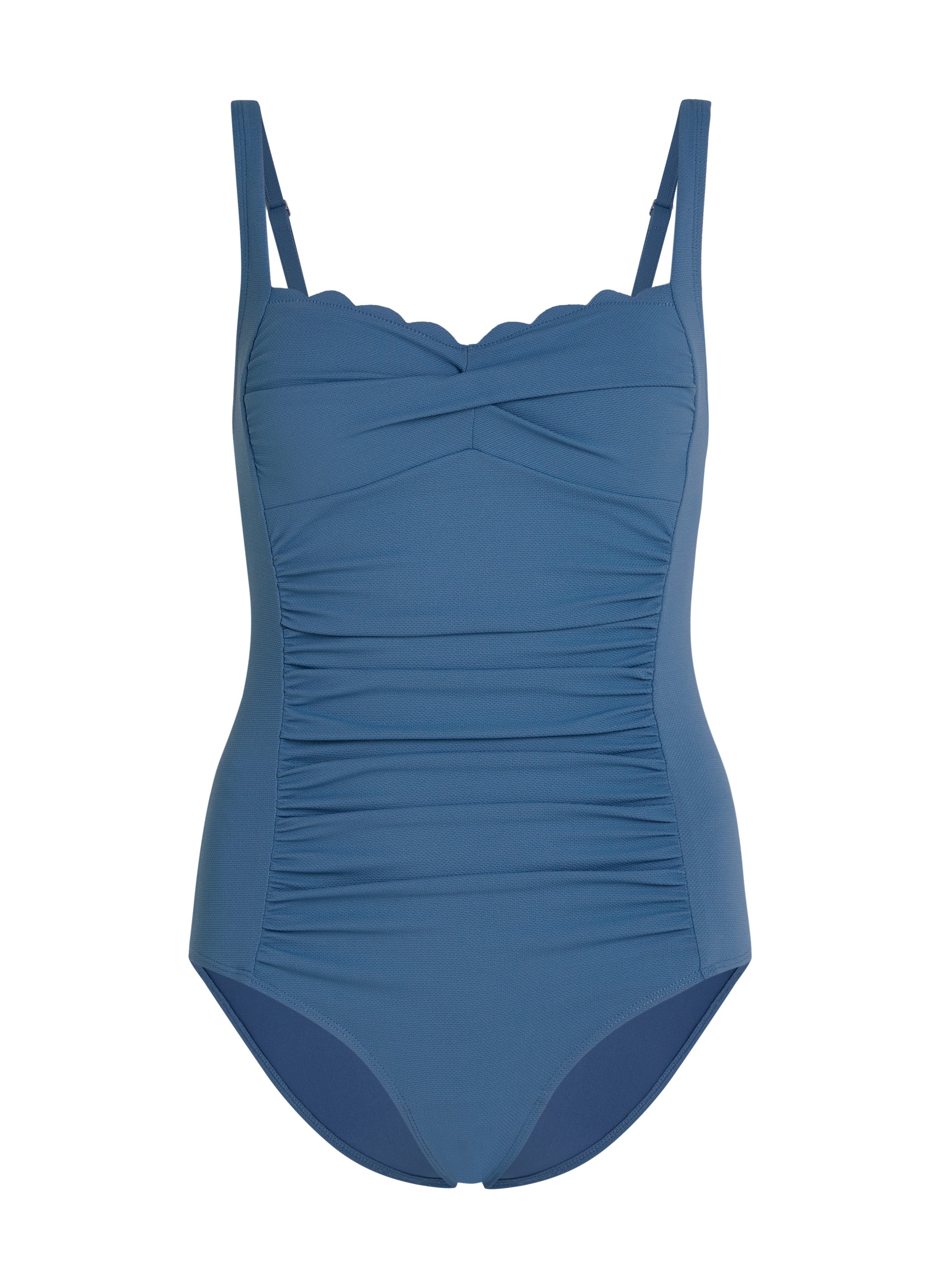 Maillot de bain Shaping Scallop, Bleu, main
