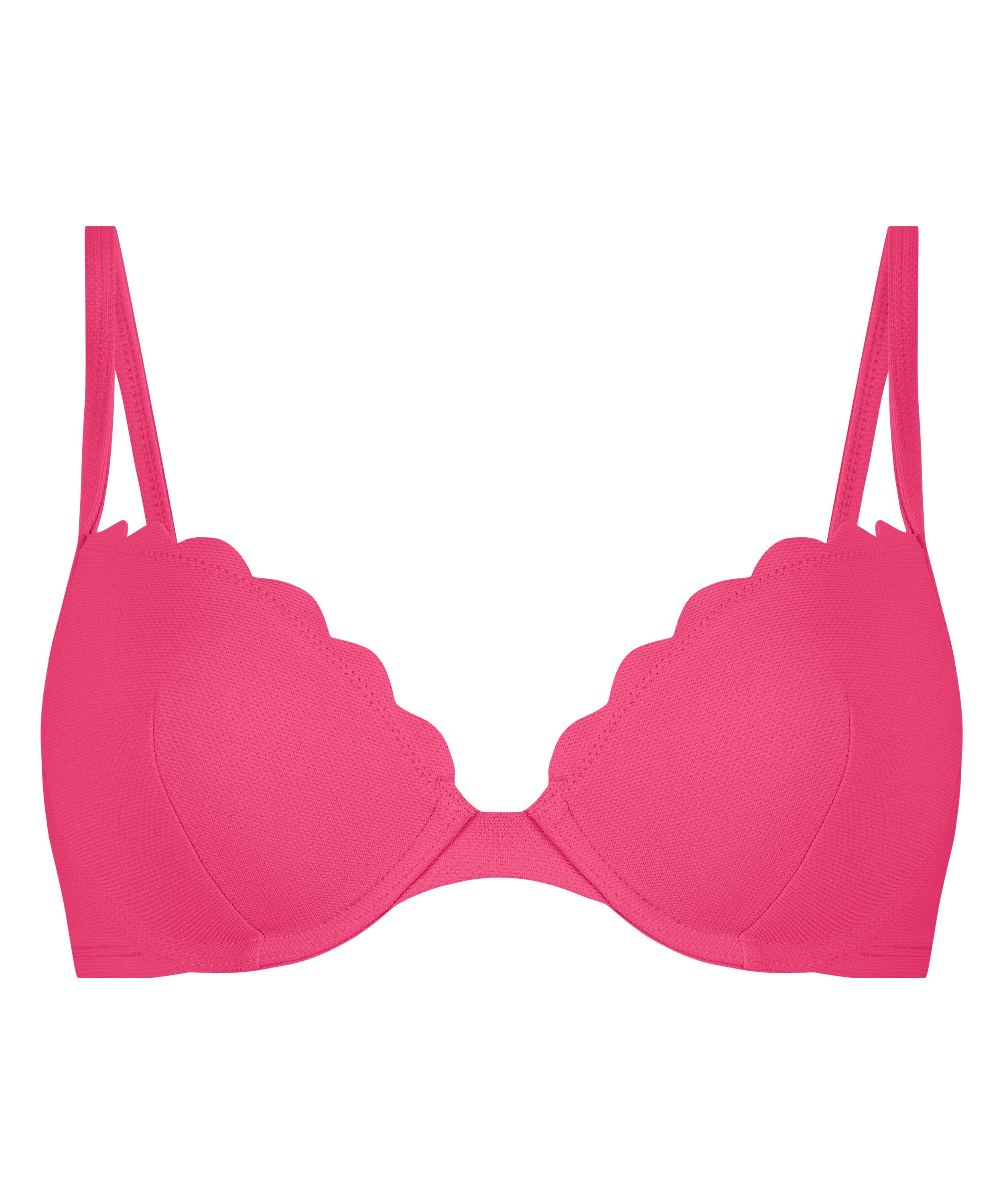 Haut de bikini préformé à armatures Scallop, Rose