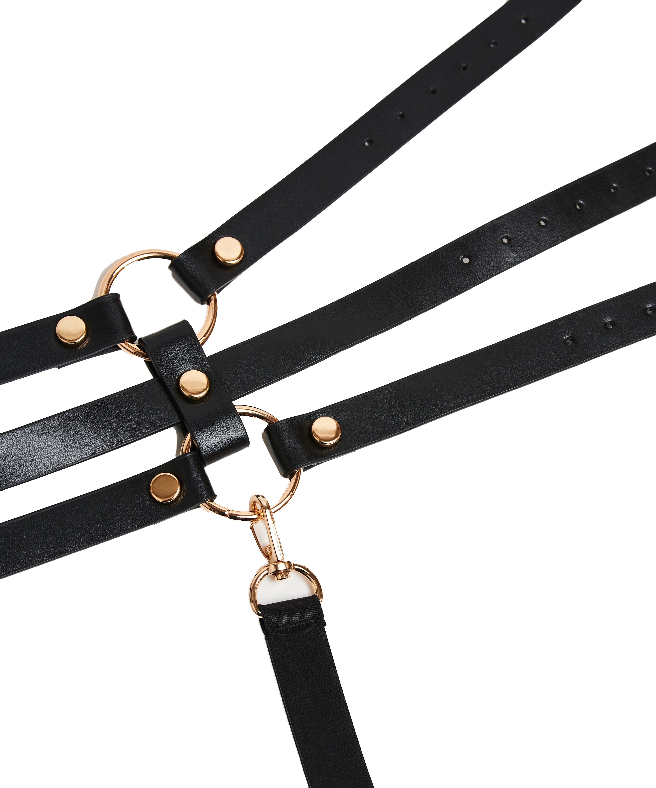 Jarretelle privée, Noir, main