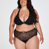 Boxer string Doriane Curvy, Noir