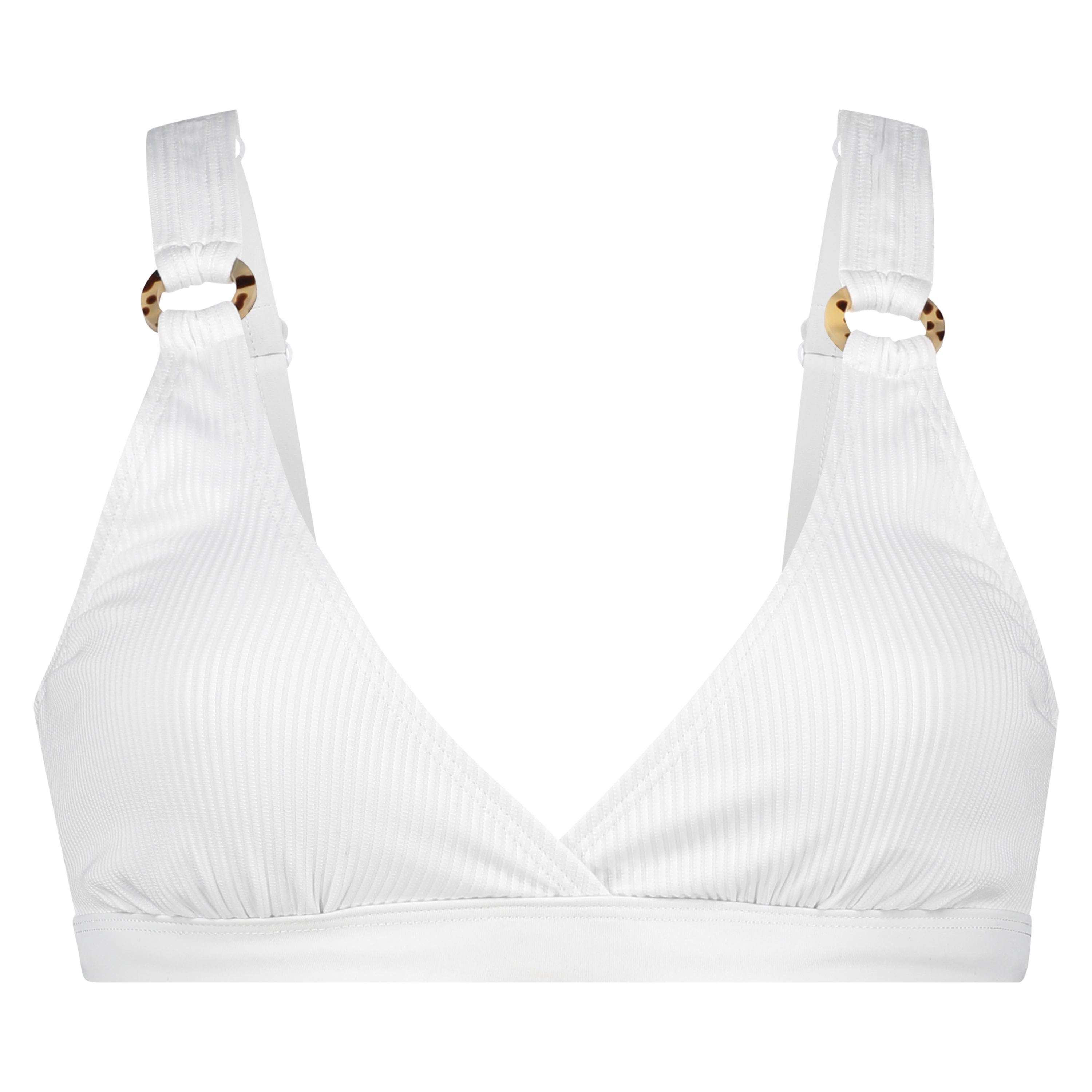 Crop top Bikini Duran, Blanc, main