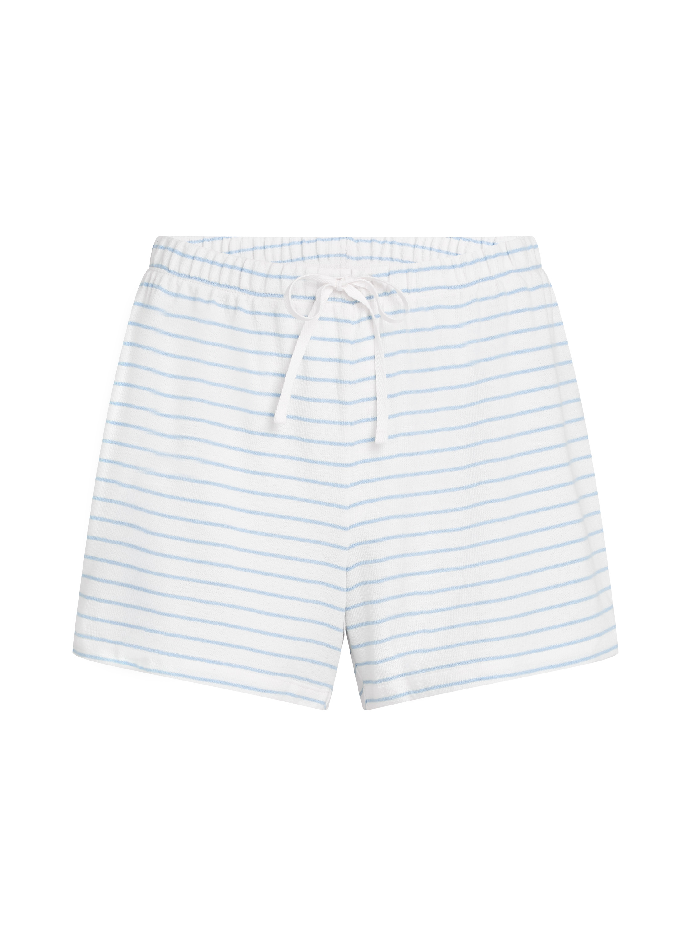Short Coton, Bleu, main