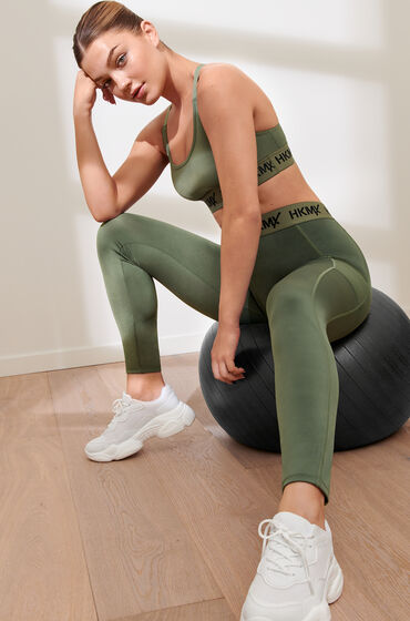Image of Hunkemöller HKMX Sport-Leggings mit regulärer Taille grün